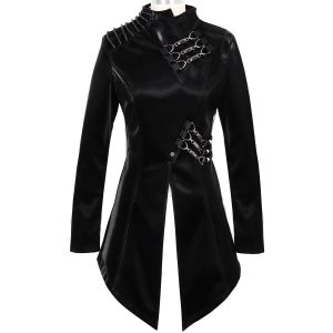 DEVIL FASHION Veste ‘Thorne’ En Simili Cuir Noir nouvelle saison 37