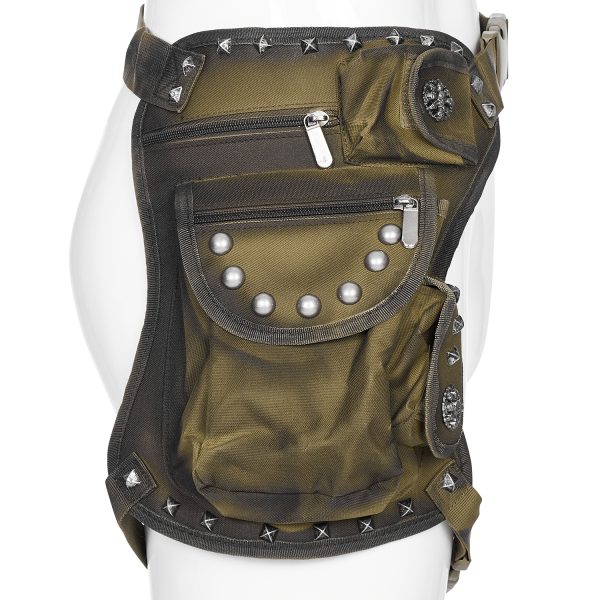 comparez les prix PUNK RAVE Waistbag ‘Doomsday’ Vert 1