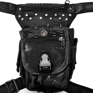 PUNK RAVE Waistbag ‘Xenos’ Noir luxe soldes 33